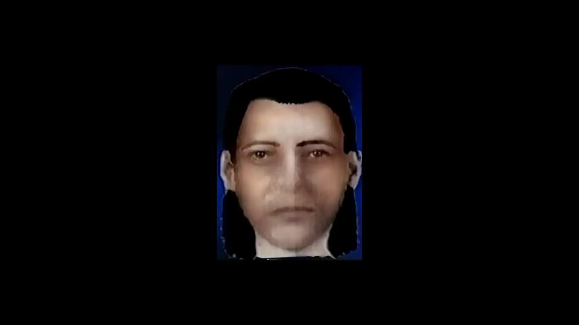 Police e-fit of a man seen with Sharon Harper
