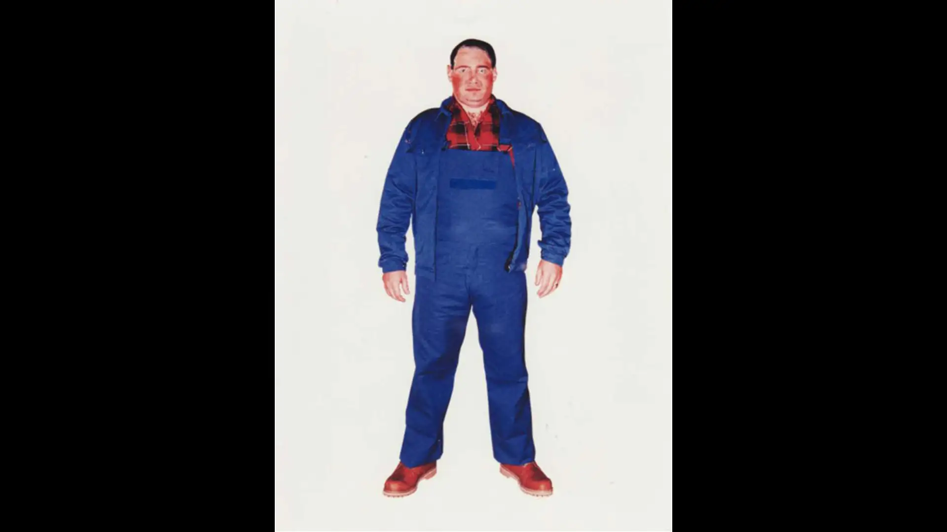 Police illustration of the suspect known as overalls man
